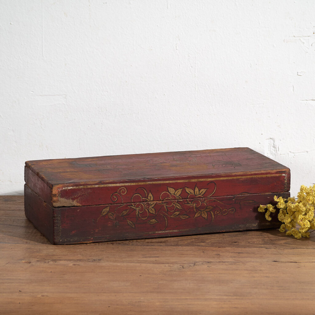 Pequeño estuche antiguo oriental (c.1900) #17