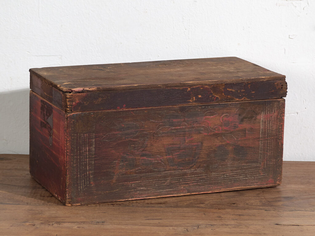 Antiguo estuche de tonos oscuros (c.1900) #26