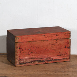 Cofre rojo antiguo (c.1900) #28