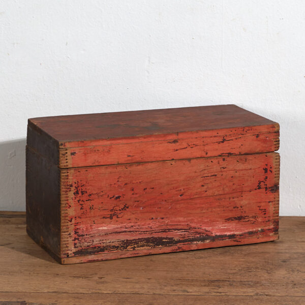 Cofre rojo antiguo (c.1900) #28