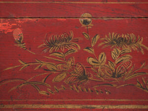 Pequeño cofre antiguo con detalles florales (c.1900) #30