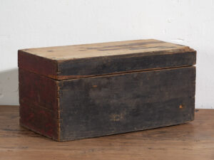 Pequeña caja antigua oriental con detalles florales (c.1900) #32