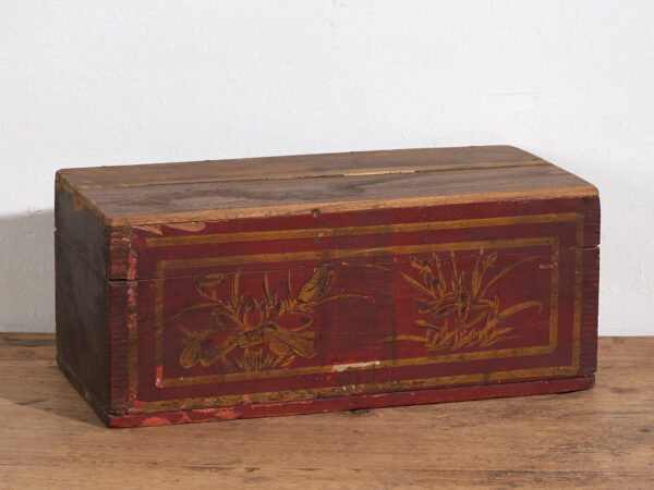 Cofre rojo antiguo (c.1900) #40