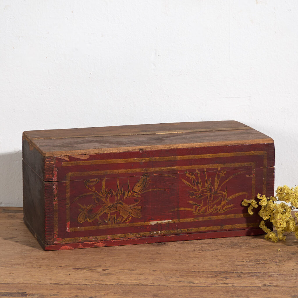 Antique red painted case (c.1900) #40
