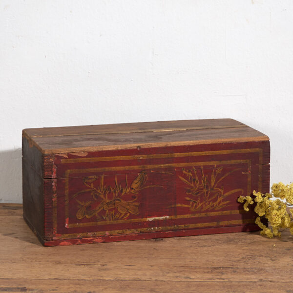 Cofre rojo antiguo (c.1900) #40