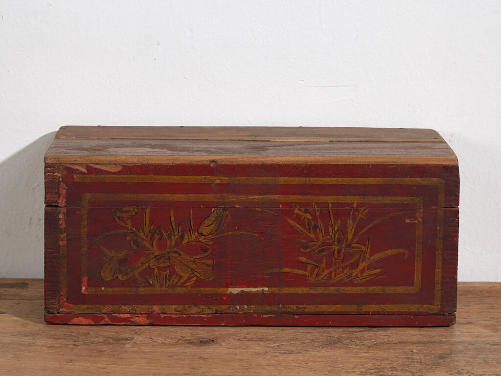 Antique red painted case (c.1900) #40