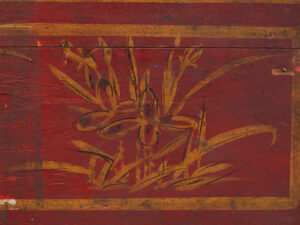 Antique red painted case (c.1900) #40