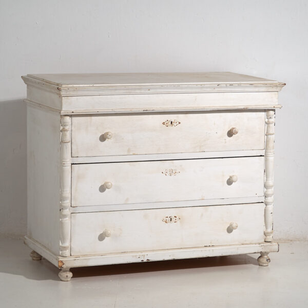 Cómoda blanca antigua (c.1900) #18