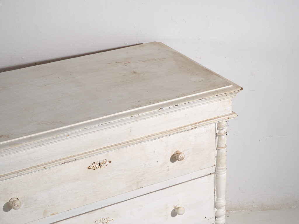 Cómoda blanca antigua (c.1900) #18