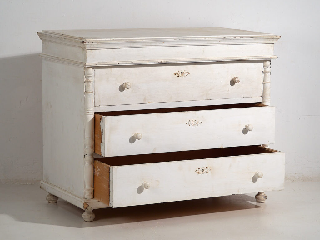 Cómoda blanca antigua (c.1900) #18