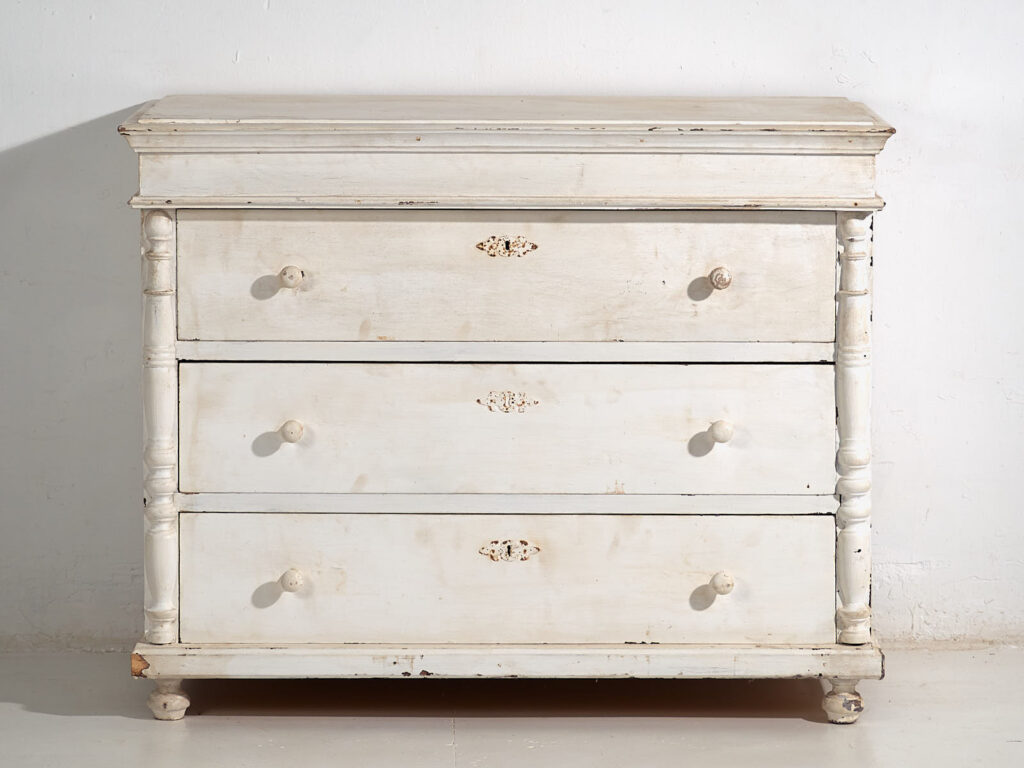 Cómoda blanca antigua (c.1900) #18