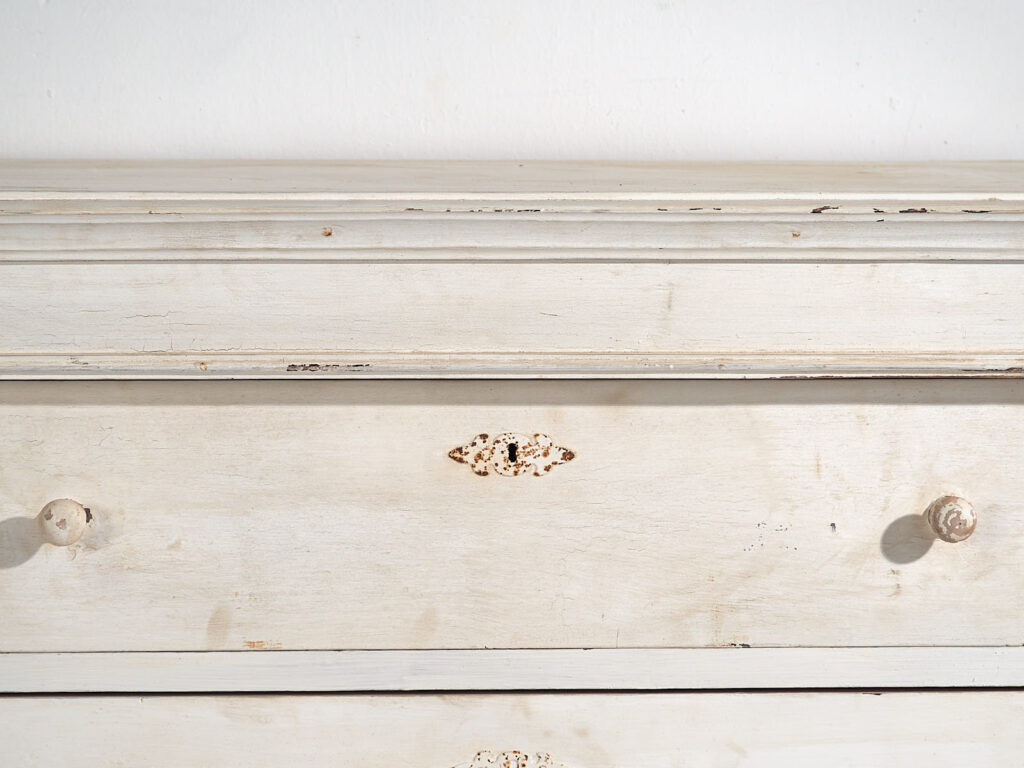 Cómoda blanca antigua (c.1900) #18