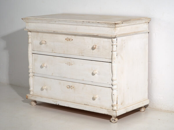 Cómoda blanca antigua (c.1900) #18