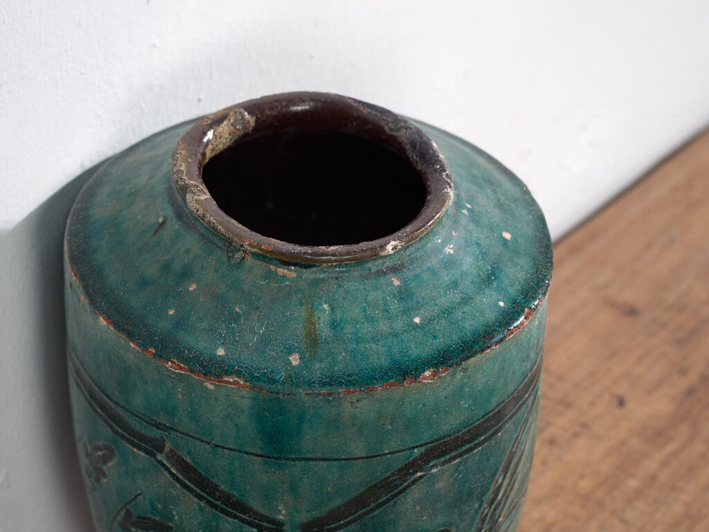 Jarrón chino antiguo con marcos octagonales (c.1820) #19