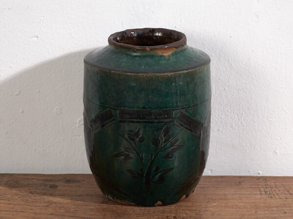 Antigua vasija esmaltada (c.1820) #21