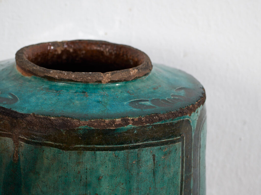 Antiguo jarrón de color verde jade (c.1820) #31