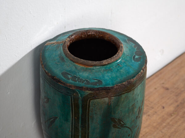 Antiguo jarrón de color verde jade (c.1820) #31