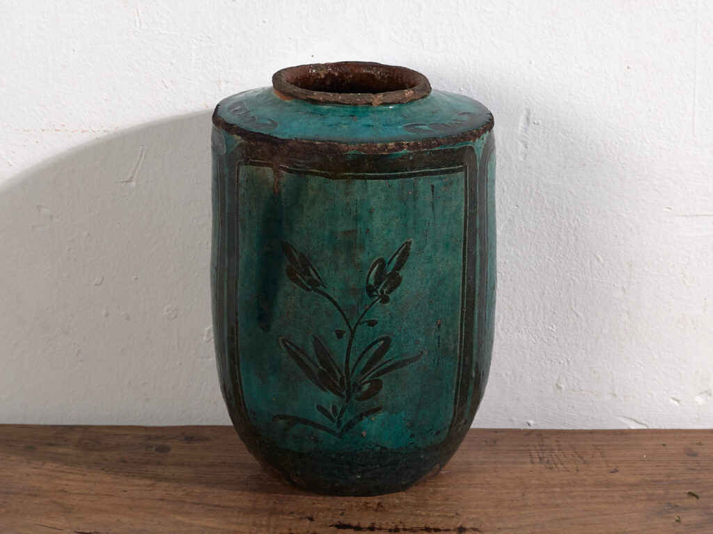 Antiguo jarrón de color verde jade (c.1820) #31