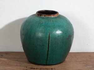 Vase ancien vert turquoise (vers 1820) #32