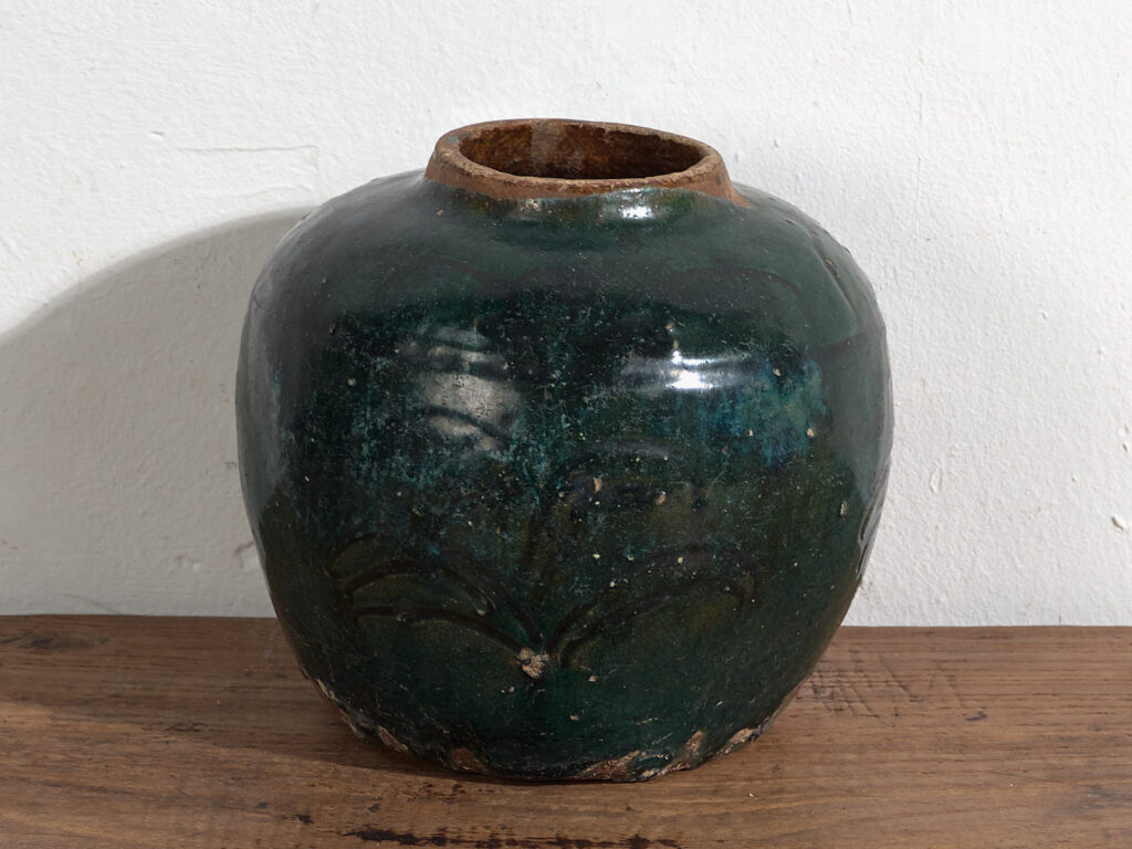 Vase ancien à motifs végétaux (vers 1820) #35