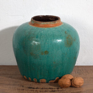 Vase ancien vert turquoise (vers 1820) #44