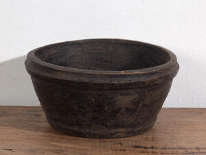 Antique solid wood bowl (c.1900) #11