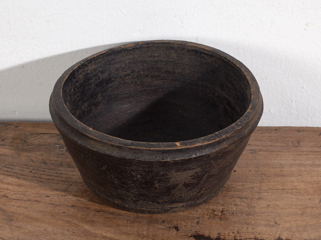 Antique solid wood bowl (c.1900) #11