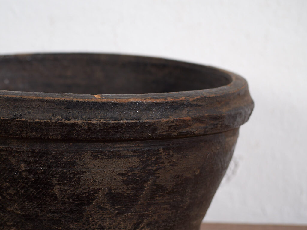 Antique solid wood bowl (c.1900) #11