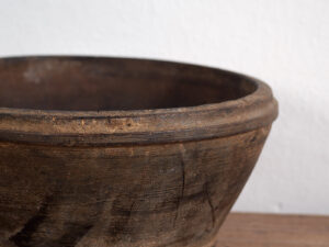 Antique solid wood bowl (c.1900) #16