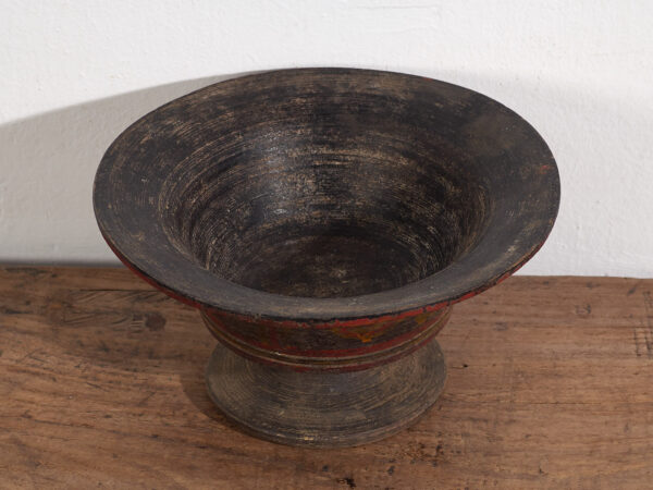 Antiguo cuenco tibetano pintado a mano (c.1900) #30