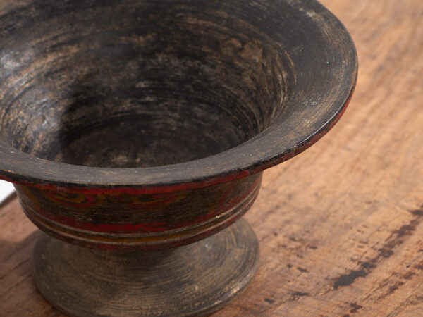 Antiguo cuenco tibetano pintado a mano (c.1900) #30