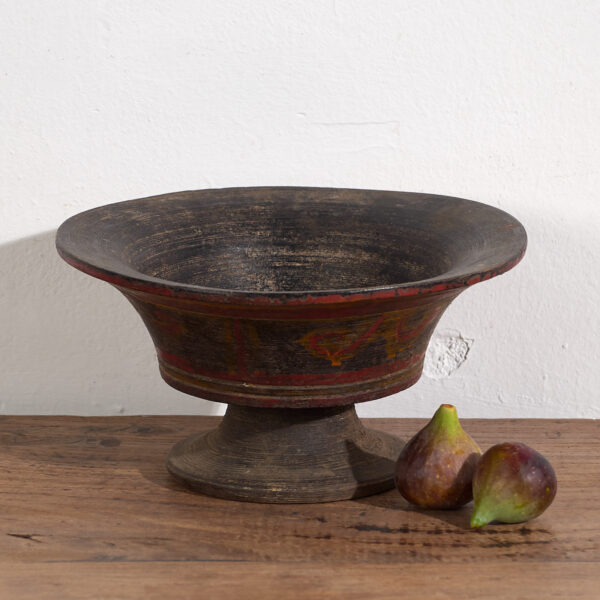 Antiguo cuenco tibetano pintado a mano (c.1900) #30