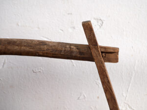 Cesta antigua de madera maciza (c.1900) #9