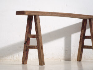 Antiguo banco de madera maciza (c.1870) #27