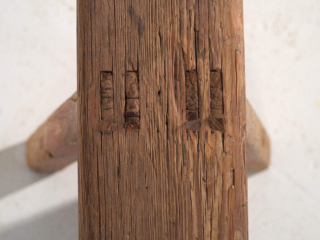 Antiguo banco de madera maciza (c.1870) #27