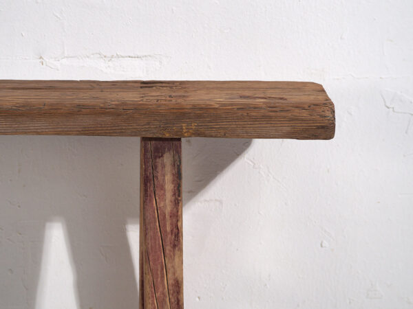 Antique solid wood bench (c.1870) #27