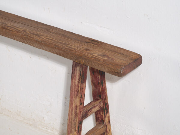 Antique solid wood bench (c.1870) #27