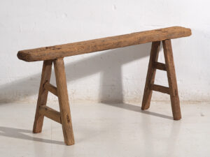 Banco chino antiguo de estilo primitivo (c.1870) #77