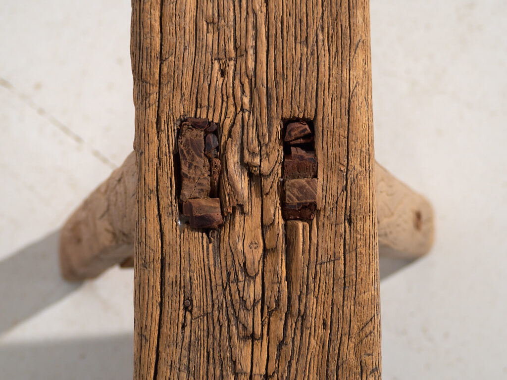 Banco chino antiguo de estilo primitivo (c.1870) #77