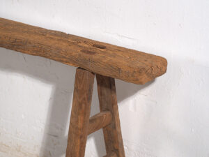 Banco chino antiguo de estilo primitivo (c.1870) #77