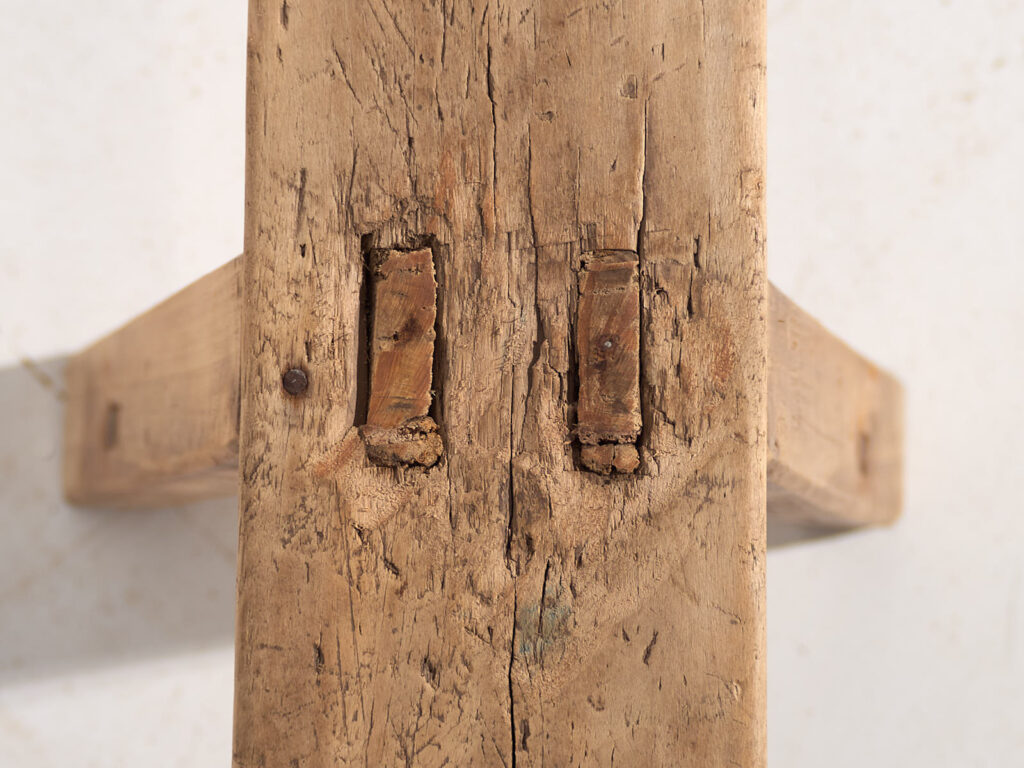 Antigua banqueta de madera maciza (c.1870) #33