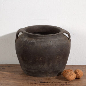 Jarrón pequeño antiguo de cerámica (c.1900) #11