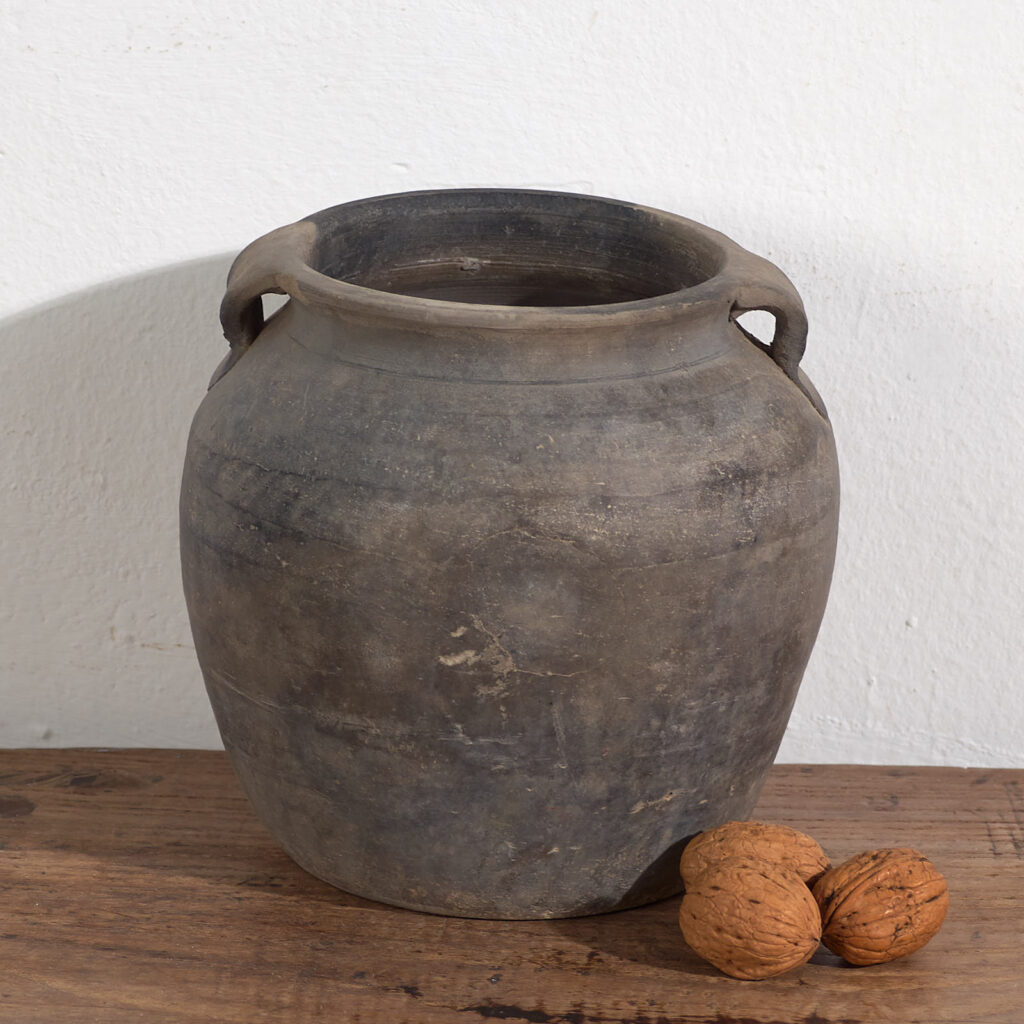 Pequeño jarrón antiguo de cerámica (c.1900) #4