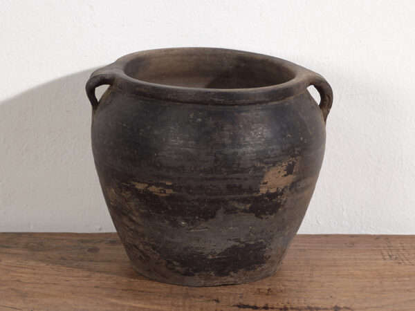 Antiguo jarrón de estilo wabi sabi (c.1900) #3