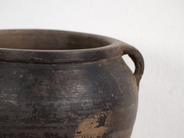 Antiguo jarrón de estilo wabi sabi (c.1900) #3