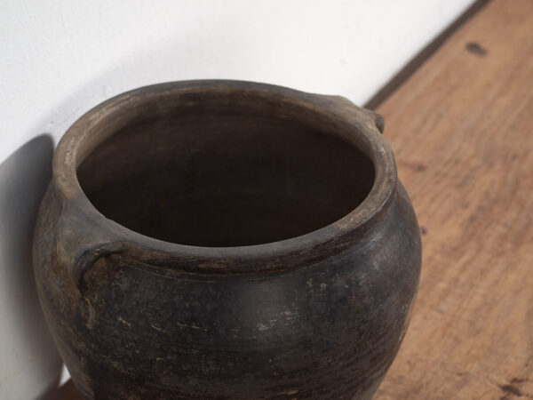 Antiguo jarrón de estilo wabi sabi (c.1900) #3