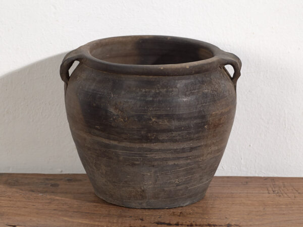 Antiguo jarrón de estilo wabi sabi (c.1900) #3