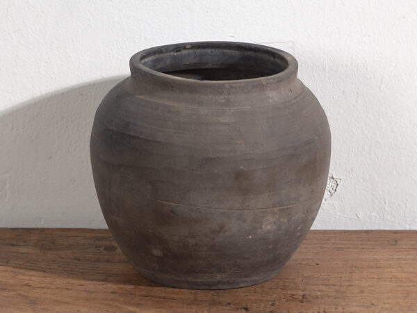 Pequeño jarrón gris antiguo (c.1900) #1