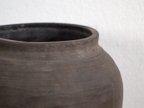 Pequeño jarrón gris antiguo (c.1900) #1