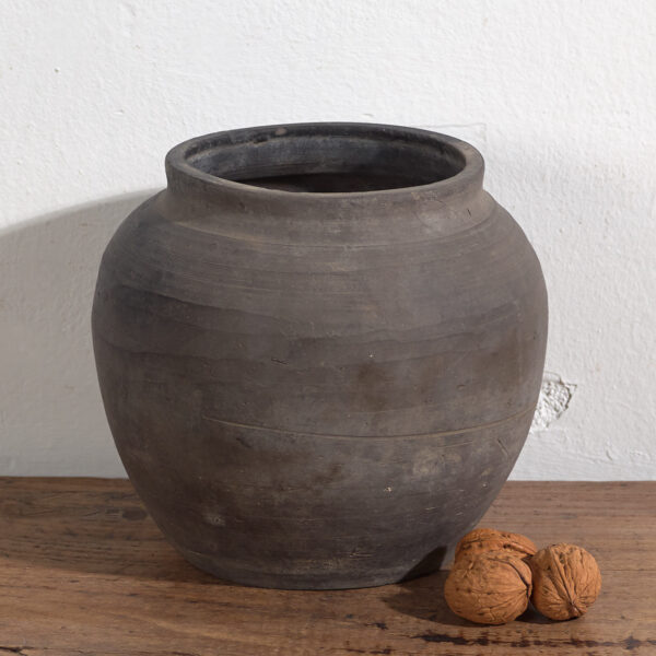 Pequeño jarrón gris antiguo (c.1900) #1